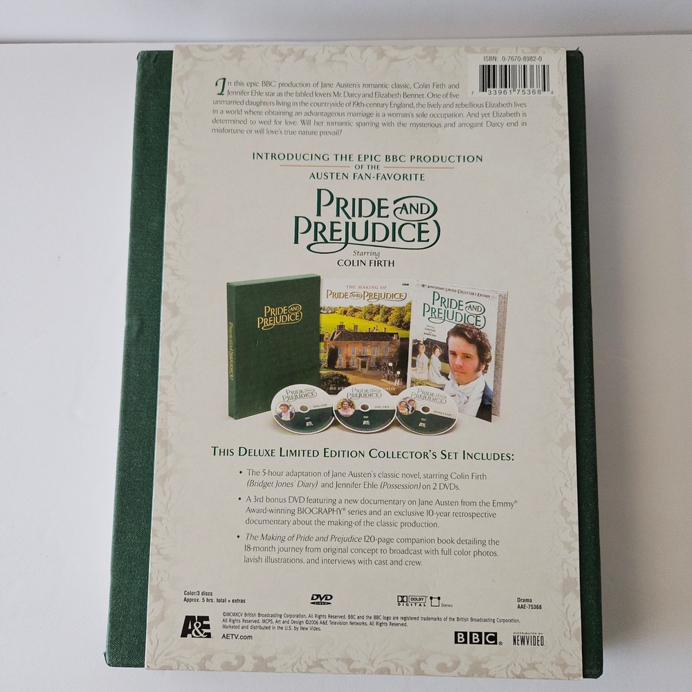 Pride and Prejudice 10th‎ Anniversary Limited Collectors Edition DVD SET + Book - Picture 7 of 7
